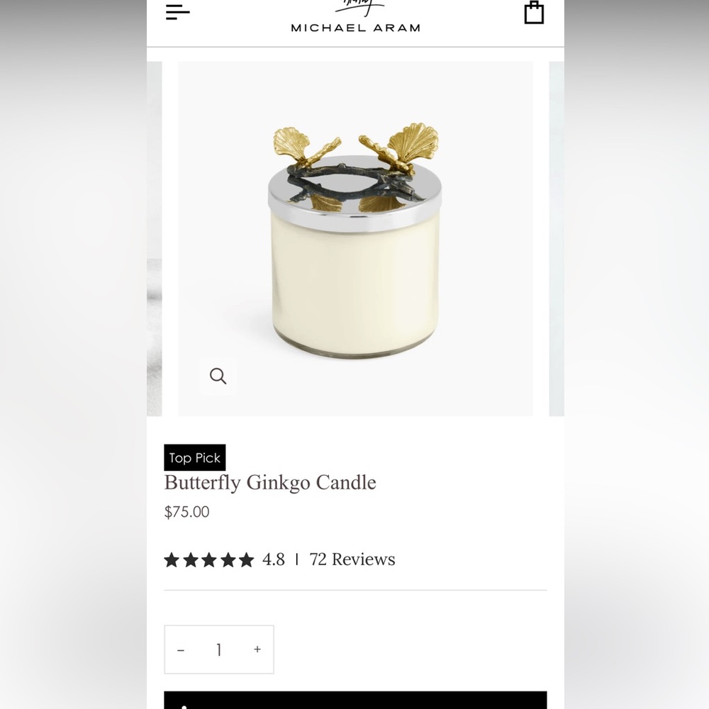 Michael Aram Candle